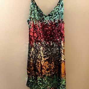 Express Sequin Sparkly Dress